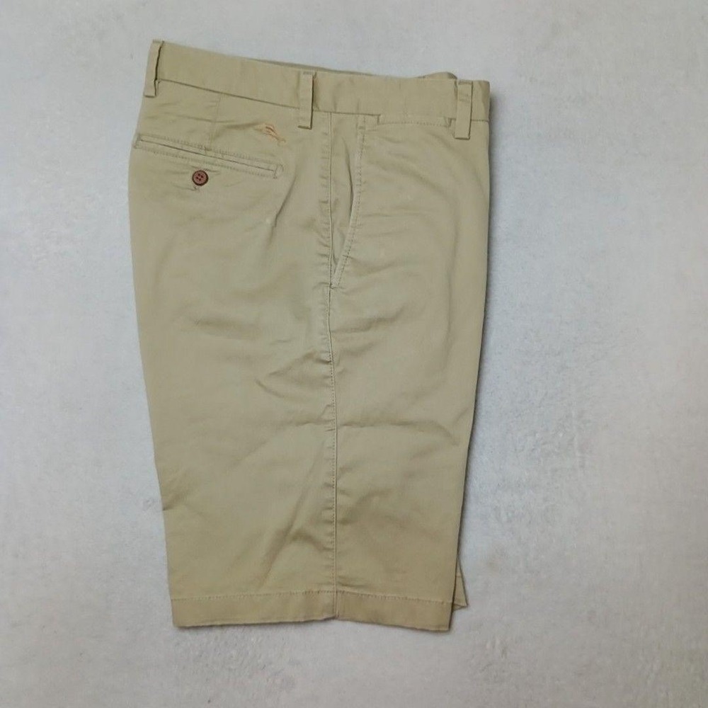 Tommy Bahama Shorts Mens 33 Beige 10.5" Chino Cotton Stretch Pockets Casual